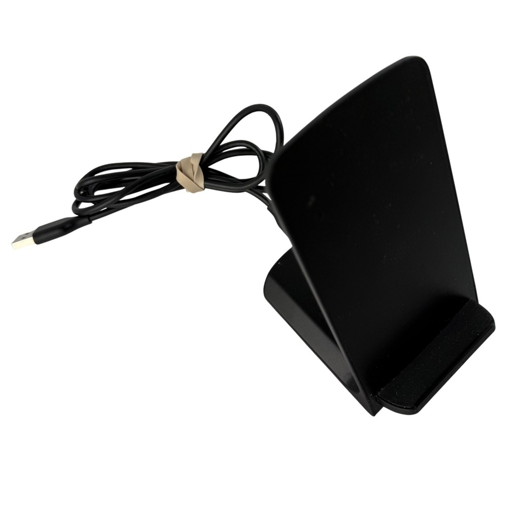 TURBOT Wireless Charger Pad Black Phone Charging Stand with‎ USB Cord